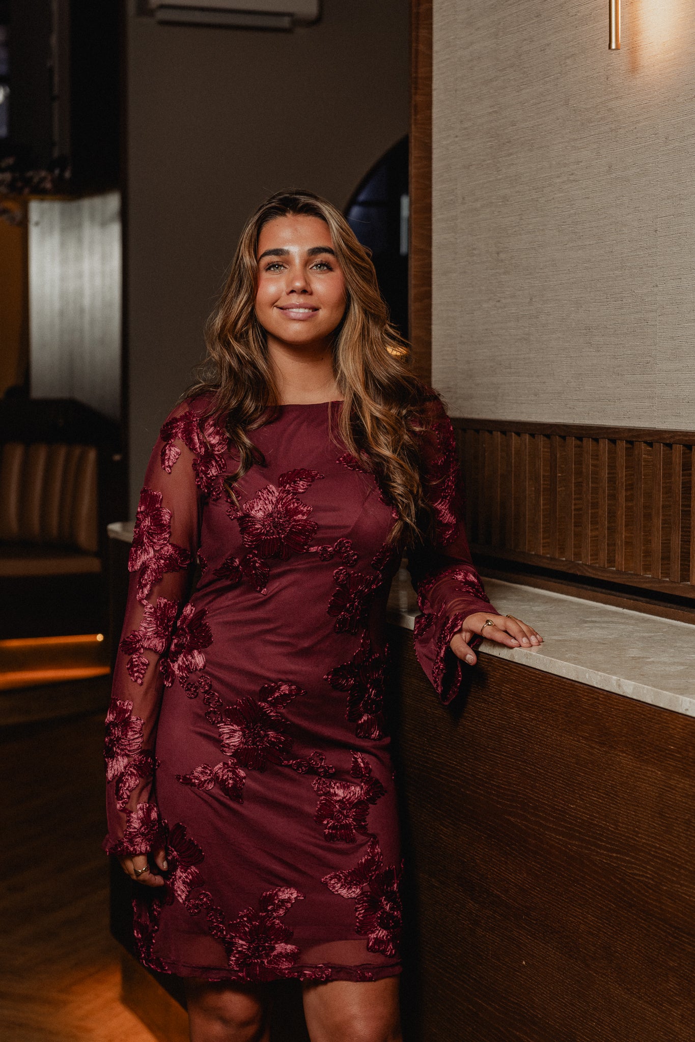 VMMILA Short Dress - Tawny Port